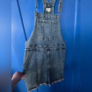 Ava & Viv Denim Short Overalls